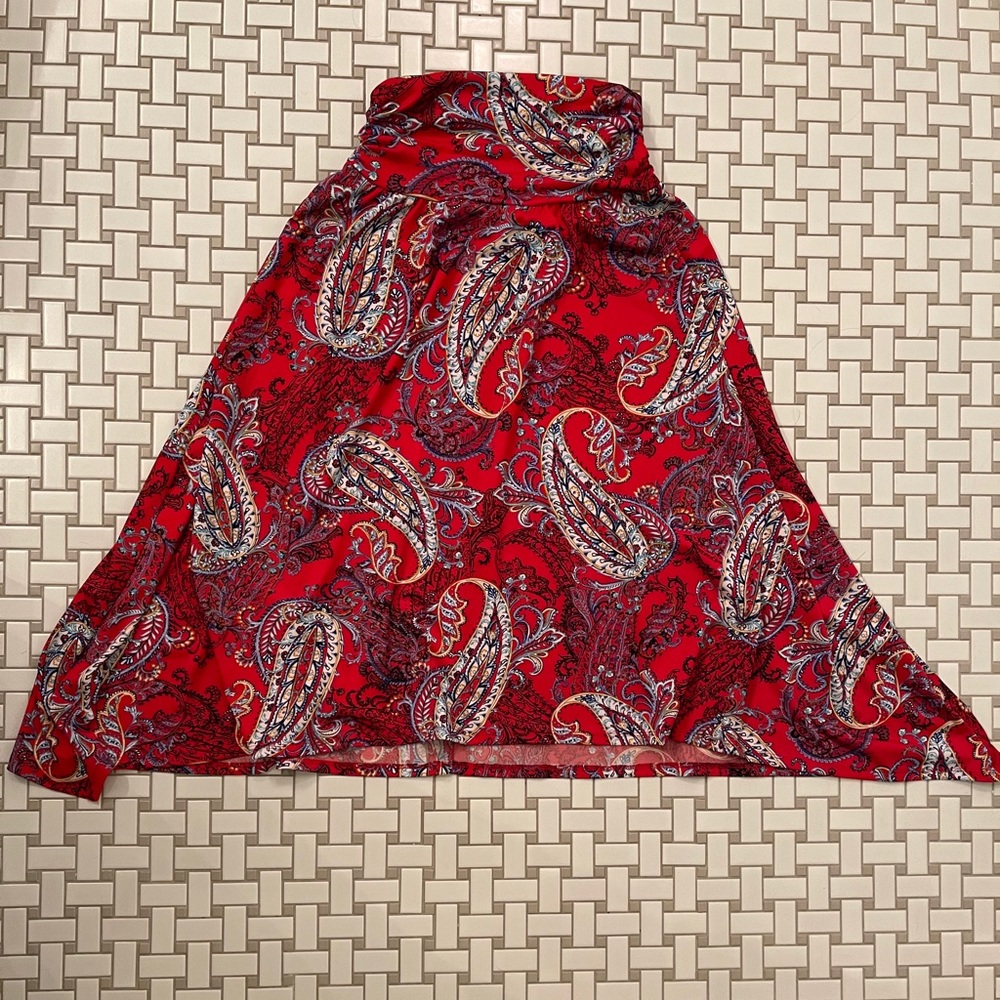 Red skirt